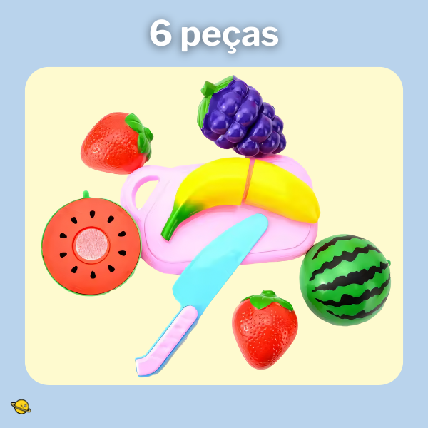 Kit Peças Cesta de Frutas Montessori Brincarzi