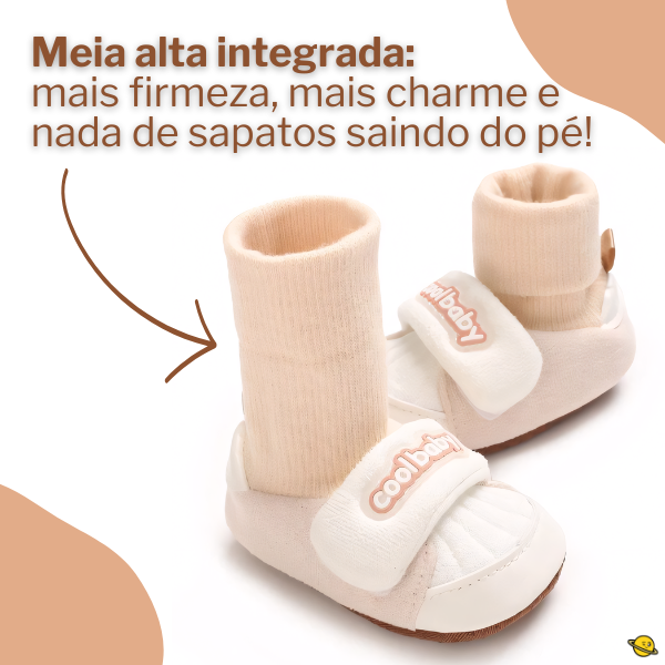 Sapato Fashion com Meia Alta Brincarzi