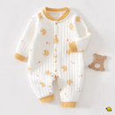 Macacão Cotton em Malha Suave de Botão Brincarzi