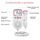 Monitor Fetal Doppler + Gel Condutor - Brincarzi