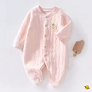 Macacão Cotton em Malha Suave de Botão Brincarzi