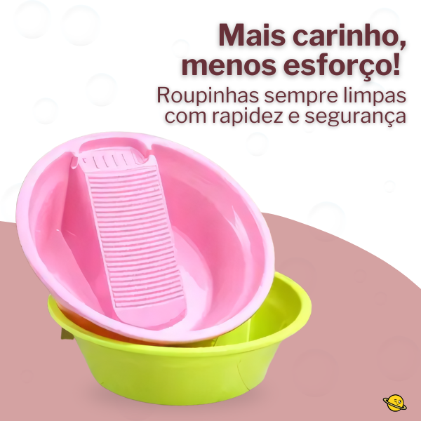 Mini Tanque Portátil com Esfregador Embutido CleanBox