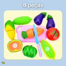 Kit Peças Cesta de Frutas Montessori Brincarzi