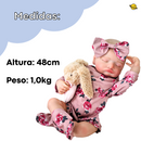 Boneca Larinha Bebê Reborn Recém Nascido Brincarzi