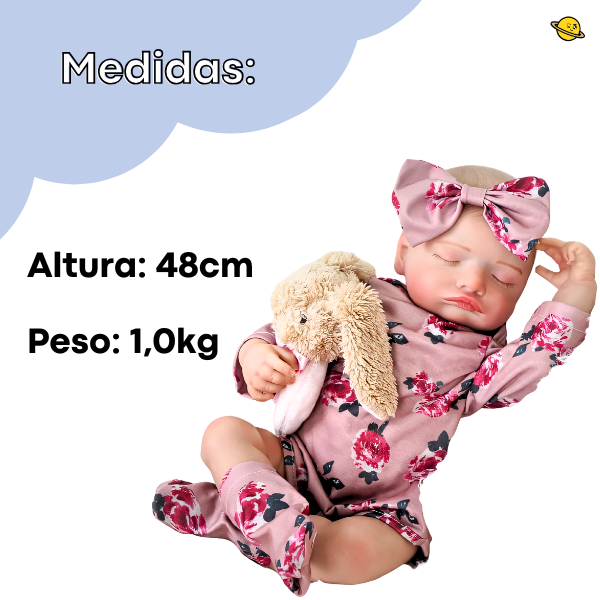 Boneca Larinha Bebê Reborn Recém Nascido Brincarzi
