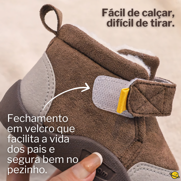 Bota de Frio Coldbrin Camurça Peluciado Brincarzi