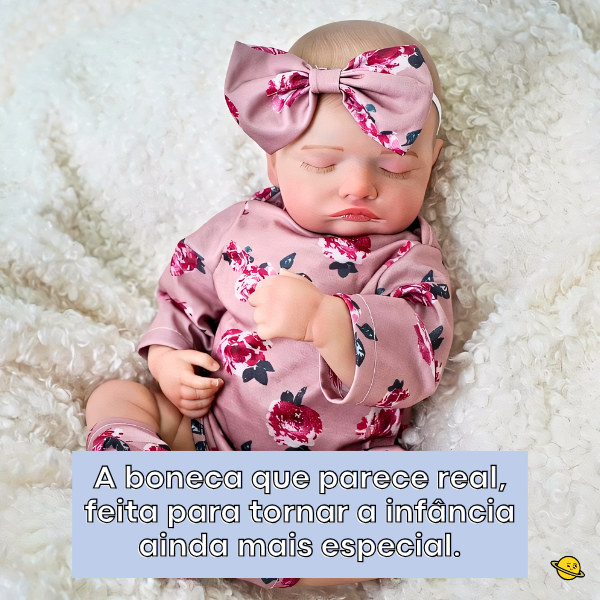 Boneca Larinha Bebê Reborn Recém Nascido Brincarzi