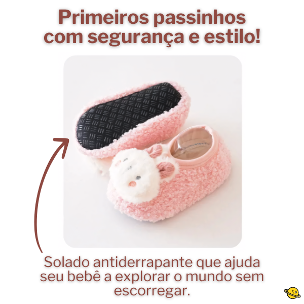 Sapato Rabbit Pelúcia de Inverno Brincarzi