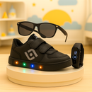Tênis Light Led + Relógio + Óculos - 3 em 1 (Kids) Brincarzi