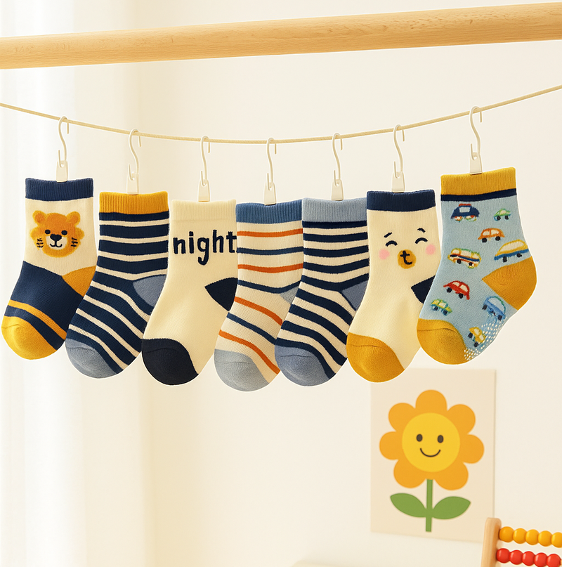 18 Pares de Meia Infantil Estampadas Brincarzi