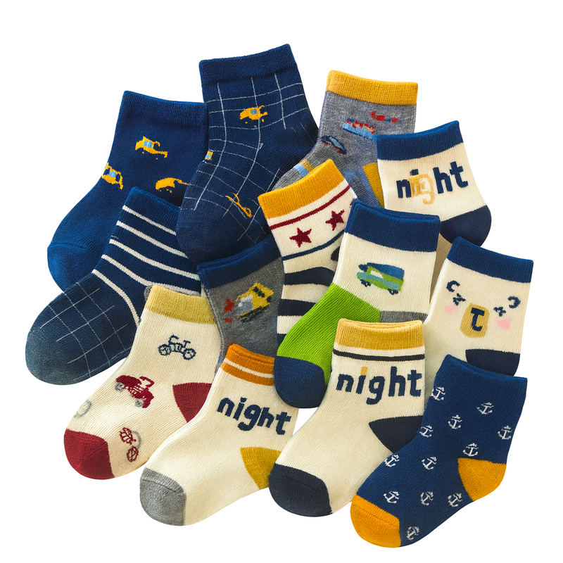 18 Pares de Meia Infantil Estampadas Brincarzi