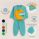 Kit 6 Peças de Moletom Inverno (3 Conjuntos de Casaco + Calça) Brincarzi