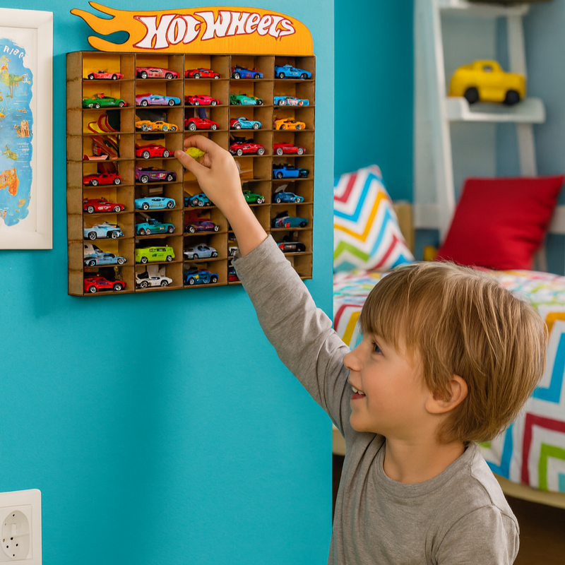 Prateleira Organizadora Carrinhos HotWheels Brincarzi