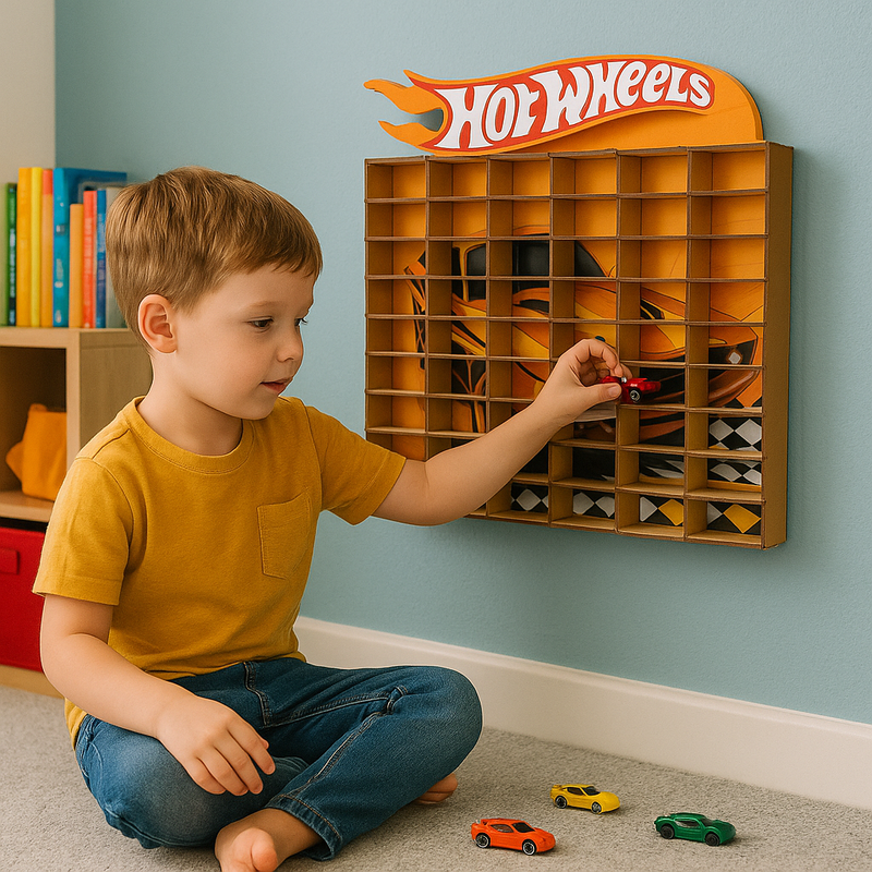 Prateleira Organizadora Carrinhos HotWheels Brincarzi