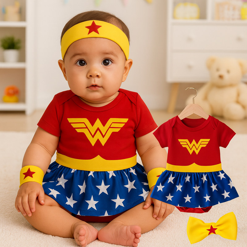 Body Fantasia Temáticos Personagens Brincarzi – Kit 2 Peças