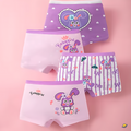 Kit de Calcinhas Infantis Boxer CuteJoy – 4 Peças