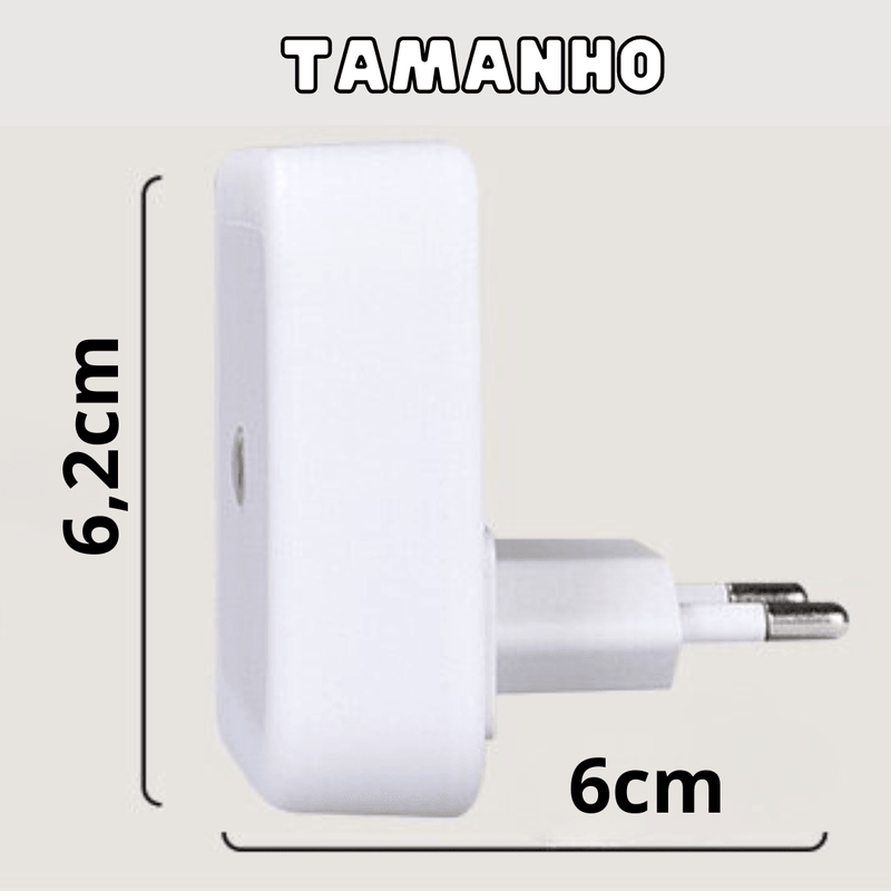 Luminária de Led Noturna - Sensor de Iluminação