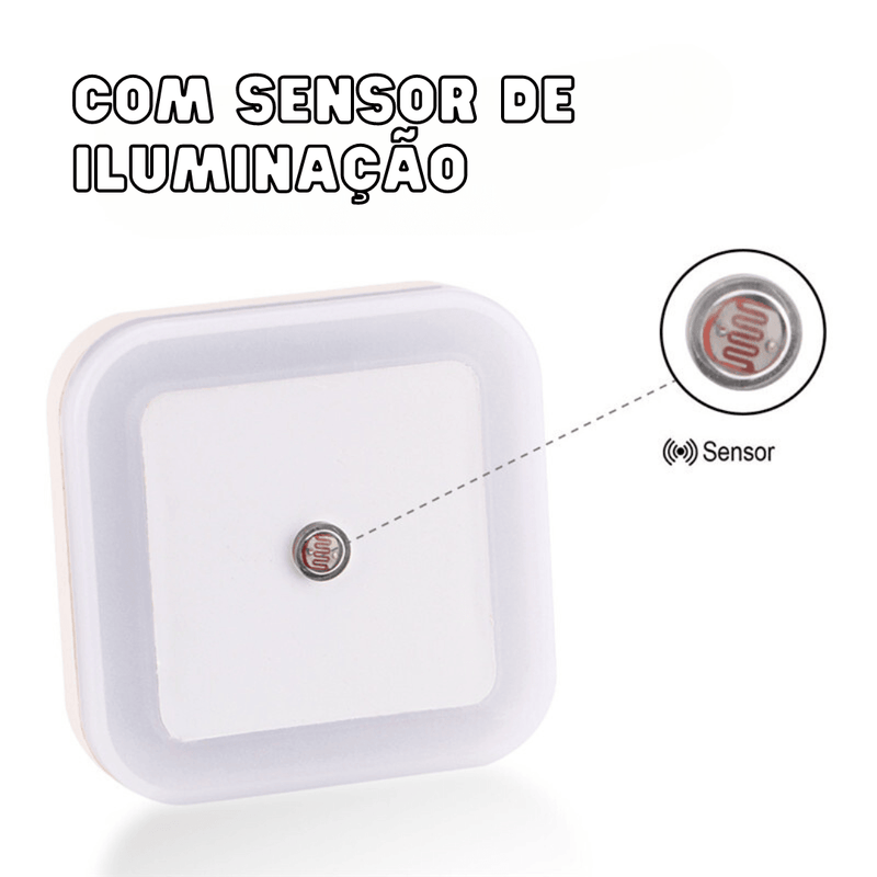 Luminária de Led Noturna - Sensor de Iluminação
