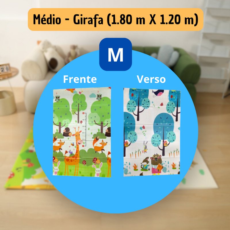 Tapete Dobrável Infantil de Atividades Impermeável - Brincarzi