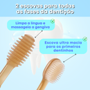 Dentebrin - Kit 2 Escovas de Cuidado Bucal para Bebês