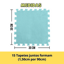 Kit 15 Tapetes Piso Felpudos Tatame