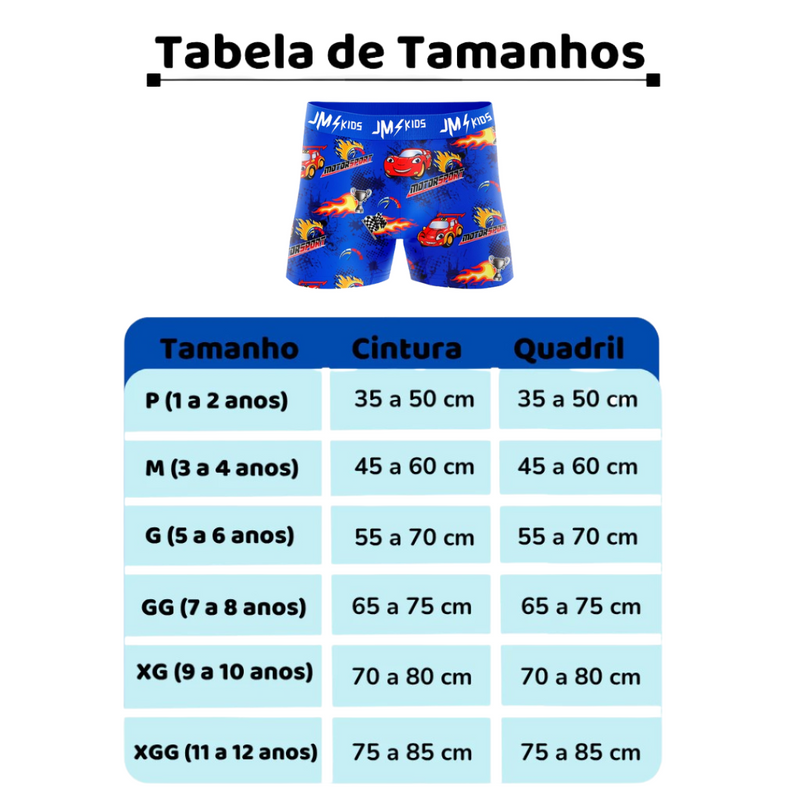 Kit 10 Cuecas Box SuperKids Brincarzi