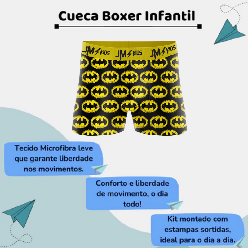 Kit 10 Cuecas Box SuperKids Brincarzi