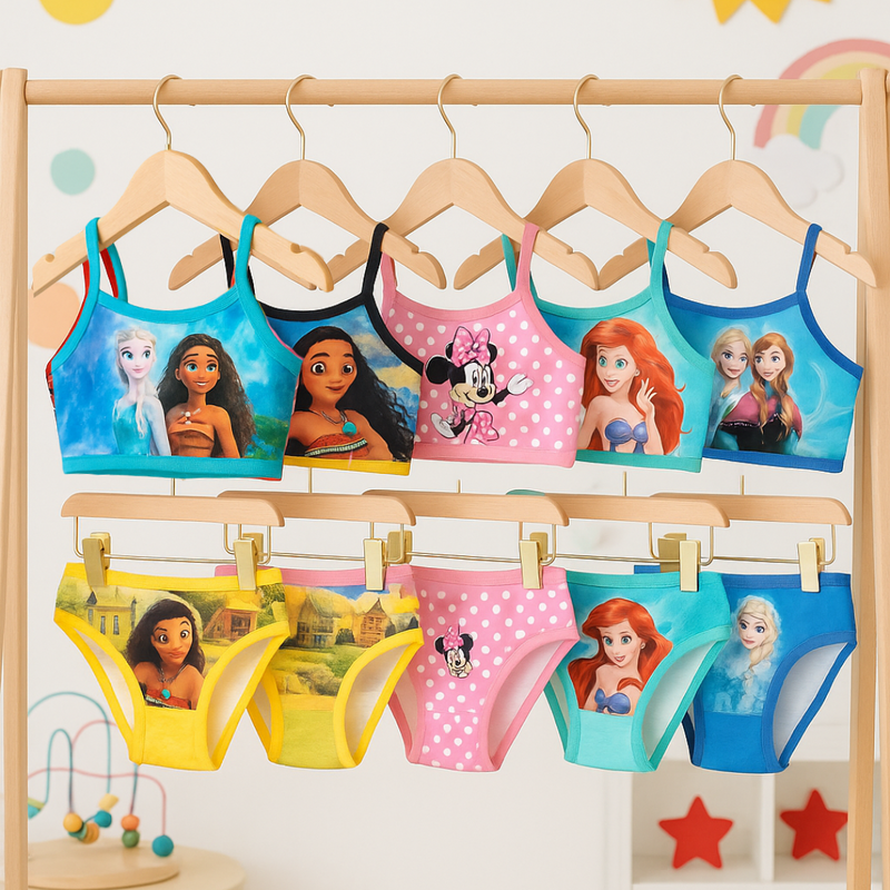 5 Conjuntos de Calcinha e Top (10 peças) Brincarzi