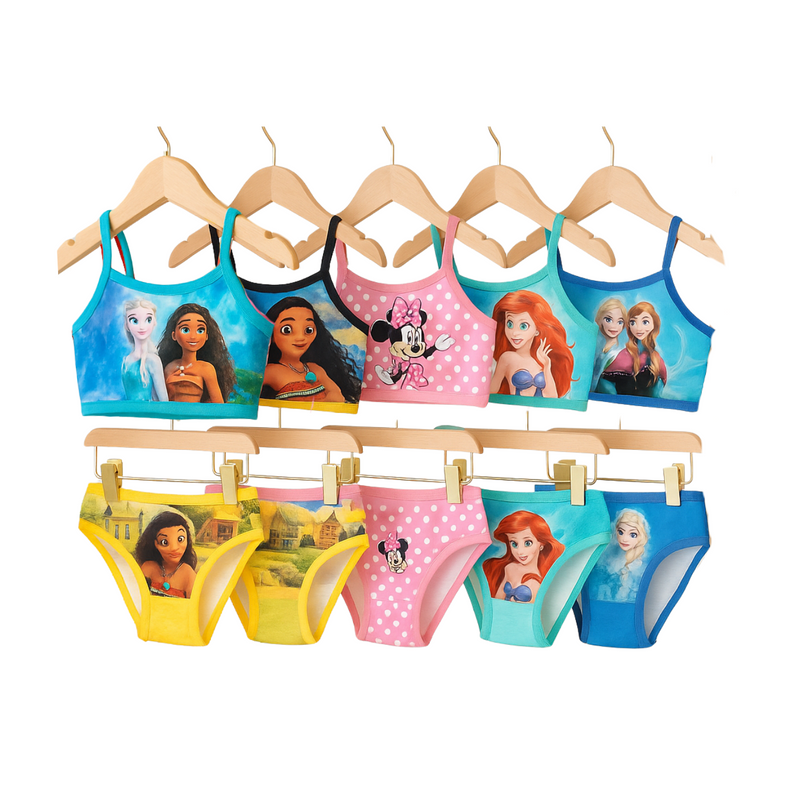 5 Conjuntos de Calcinha e Top (10 peças) Brincarzi