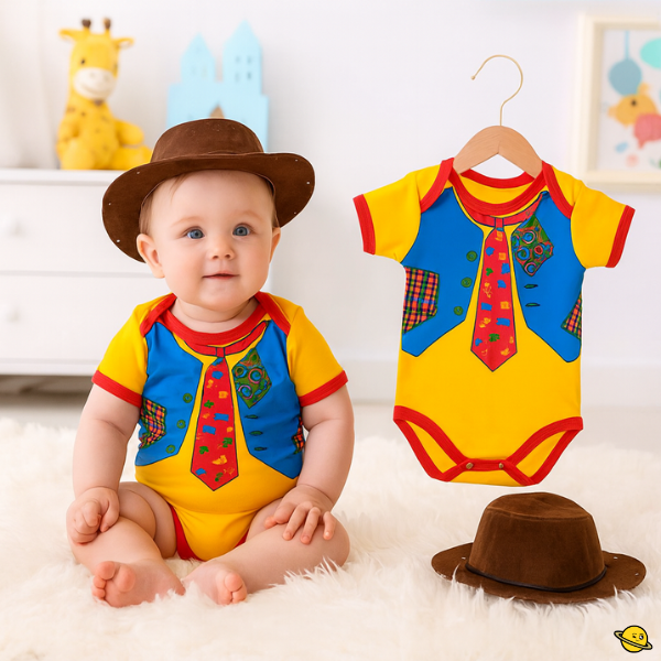 Body Fantasia Temáticos Personagens Brincarzi – Kit 2 Peças