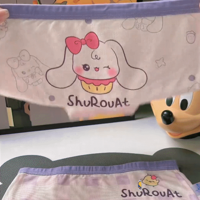 Kit de Calcinhas Infantis Boxer CuteJoy – 4 Peças