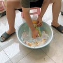 Mini Tanque Portátil com Esfregador Embutido CleanBox