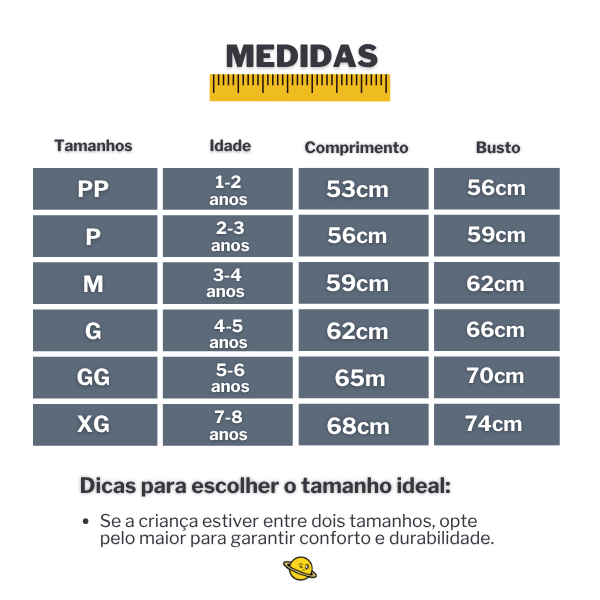 Pijama Respirável Anti-Chute Brincarzi