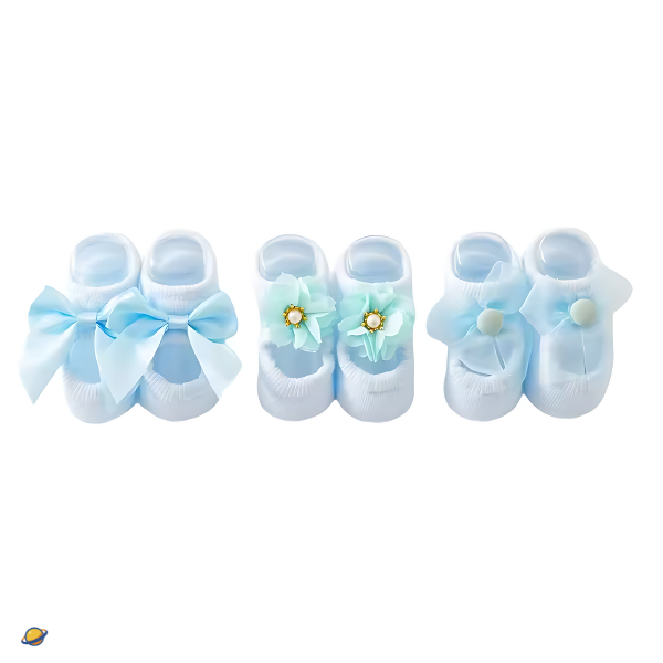 Kit 3 Pares Meia Princess Girls Brincarzi