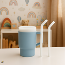 Copo de Silicone com Canudo Anti Derramamento