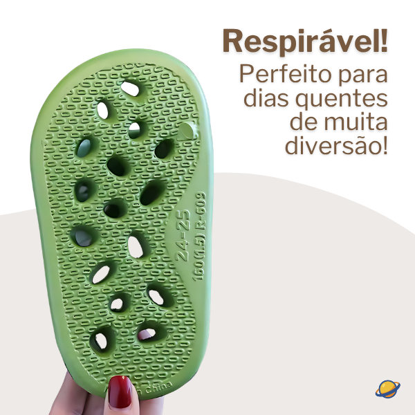Chinelo Crocs Smile Face Infantil