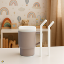 Copo de Silicone com Canudo Anti Derramamento