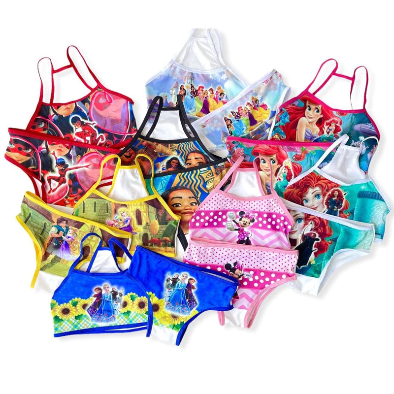 5 Conjuntos de Calcinha e Top (10 peças) Brincarzi