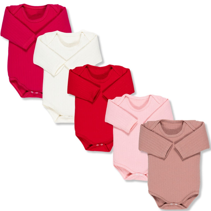 Kit 5 Peças Body Grossinho Premium 100% Algodão Brincarzi