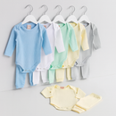 Kit 10 Peças - Conjunto Body Manga Longa + Calça (100% Algodão) Brincarzi