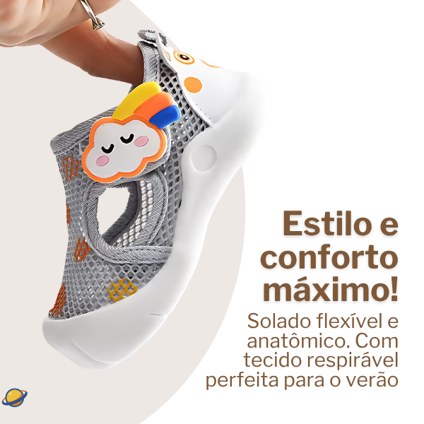 Sandália Arco Iris Respirável Brincarzi