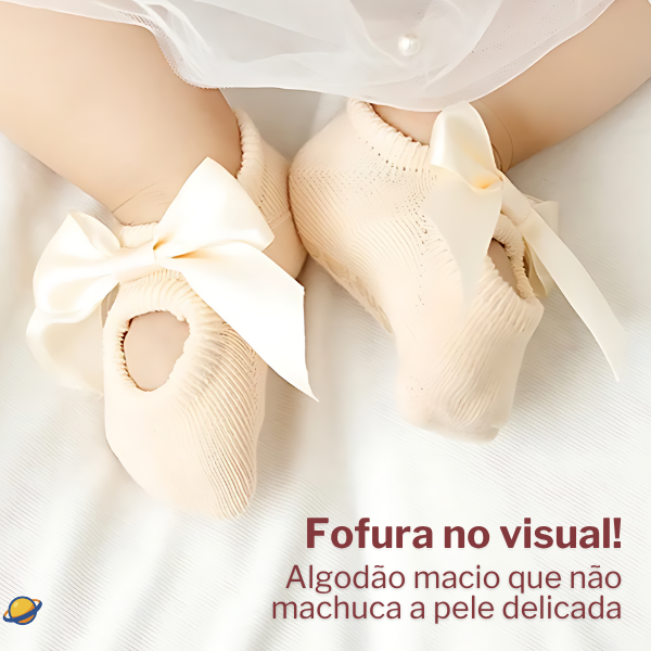 Kit 3 Pares Meia Princess Girls Brincarzi