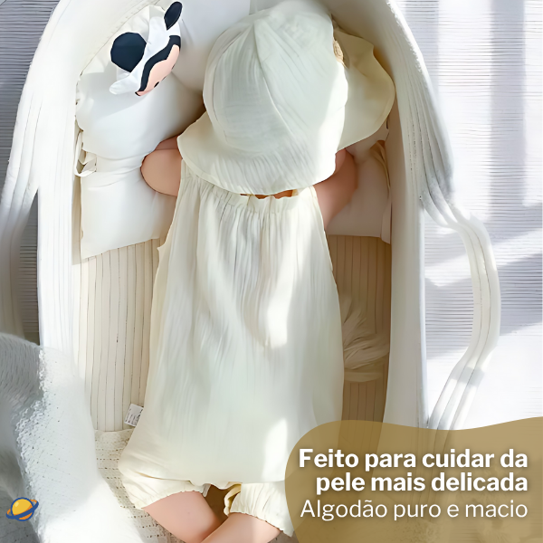 Macacão de Verão Summer Vibes (3 Peças) Brincarzi