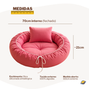 Ninho Aconchego Regulável de Algodão + Almofada Brincarzi