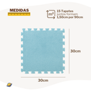 Kit 15 Tapetes Piso Felpudos Tatame