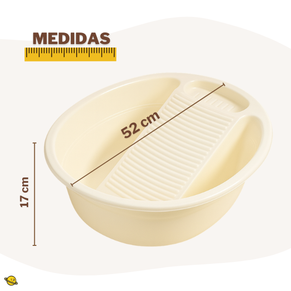 Mini Tanque Portátil com Esfregador Embutido CleanBox