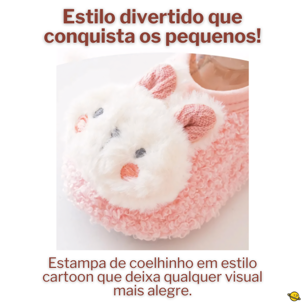 Sapato Rabbit Pelúcia de Inverno Brincarzi