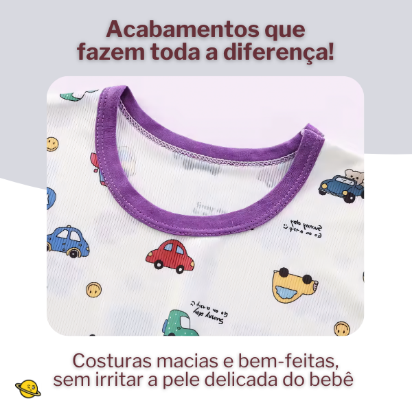 Pijama Respirável Anti-Chute Brincarzi