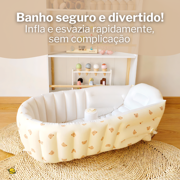 Banheira Inflável Dobrável Infantil Brincarzi