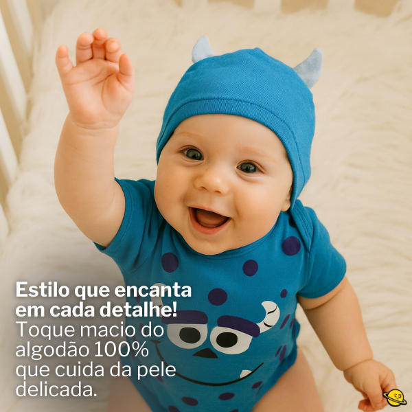 Body Fantasia Temáticos Personagens Brincarzi – Kit 2 Peças